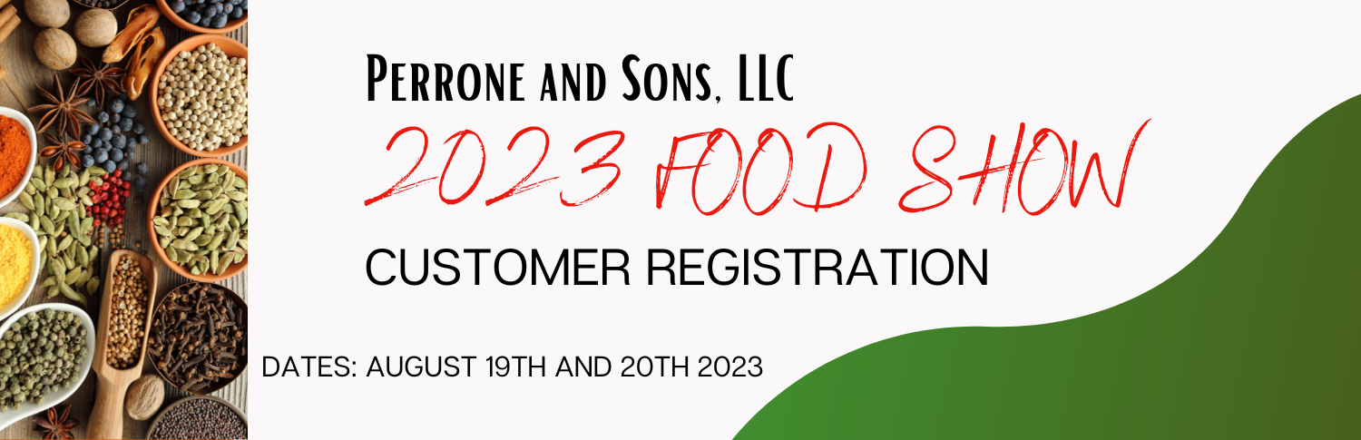 Food Show Customer Registration Webpage Header